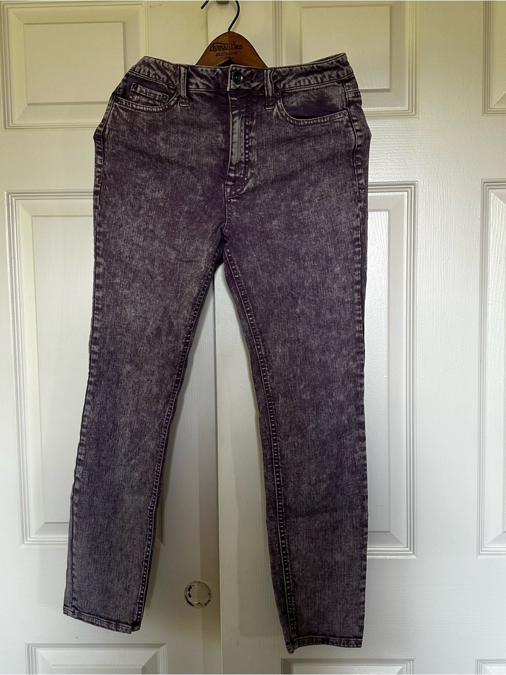 Splendid High-Rise Acid-Wash Gray Slim Jeans